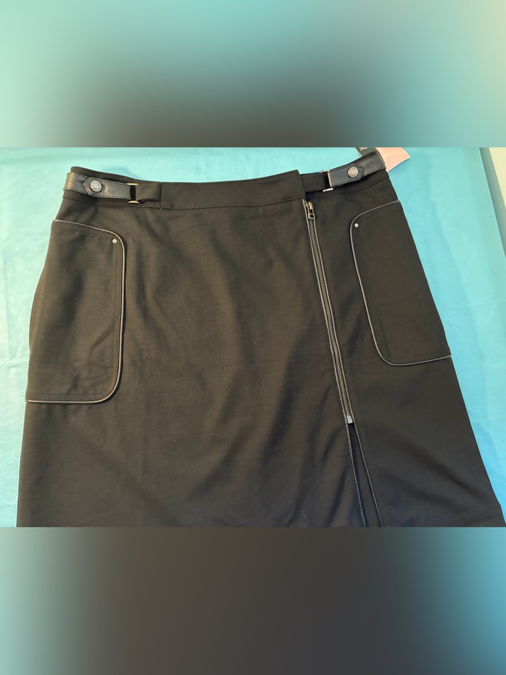 PINK TARTAN Zip Front Skirt  Size 14 NWT